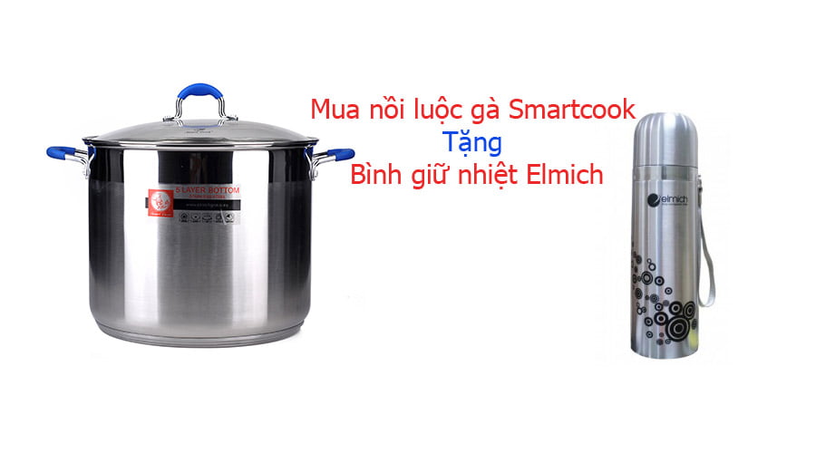 Mua luộc gà Smartcook tặng bình giữ nhiệt