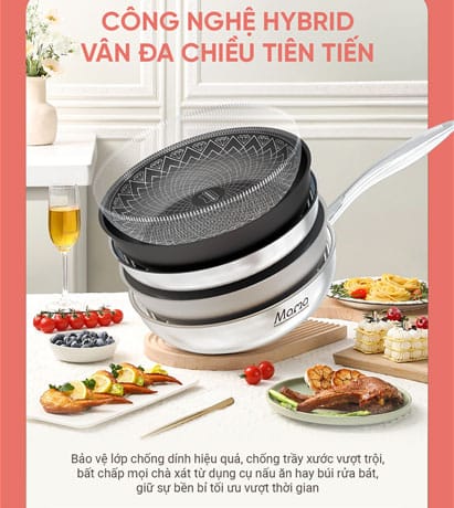 Công nghệ Hybrid vân đa chiều tiên tiến chống trầy xước hiệu quả