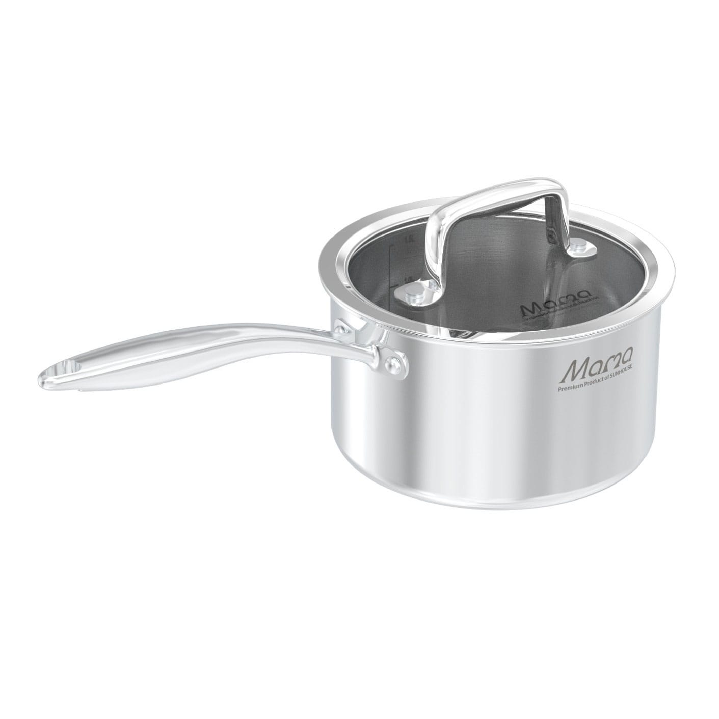 Bộ nồi chảo inox Sunhouse Mama SHG810 liền đáy